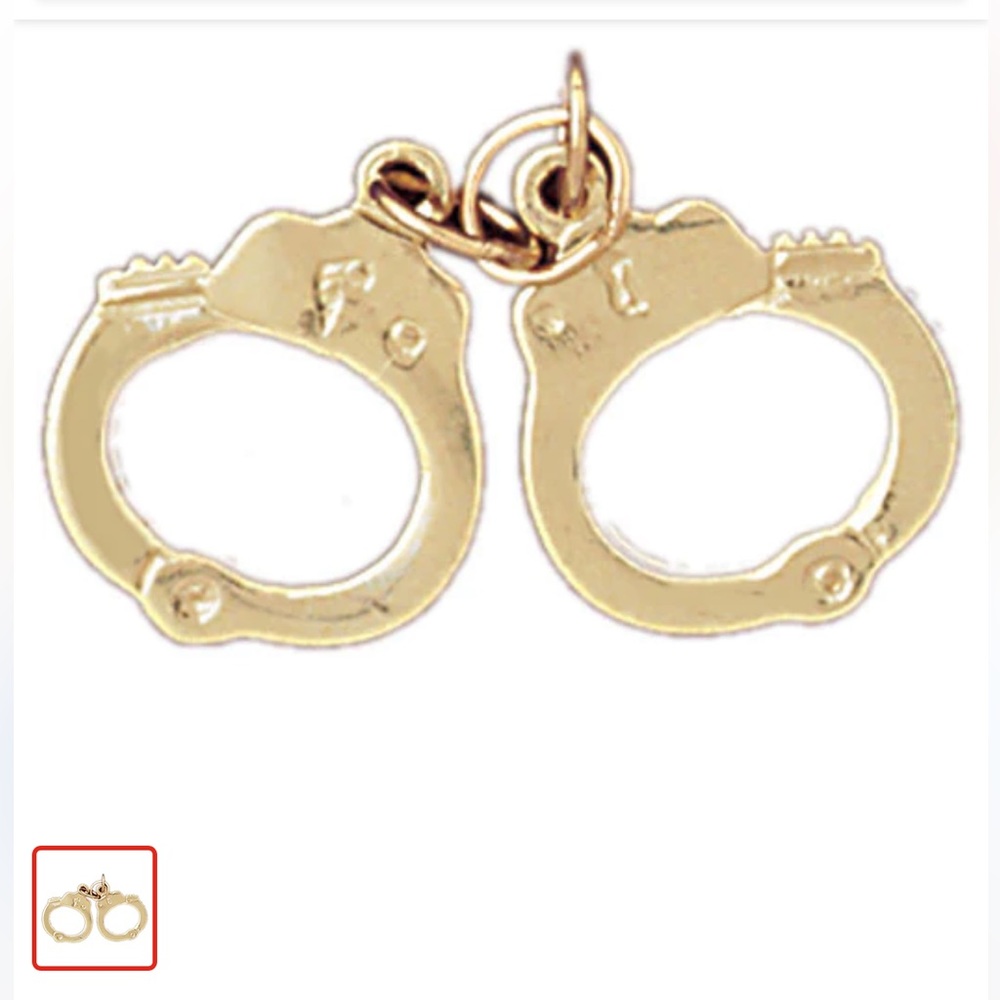 14k Yellow Gold Handcuffs Charm
SKU DZ-4564